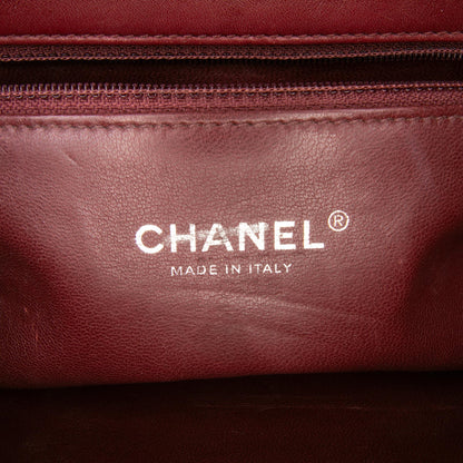 Chanel CC Stitched Calfskin Chain Flap
