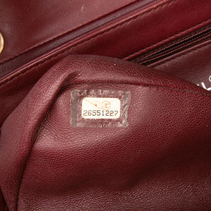 Chanel CC Stitched Calfskin Chain Flap