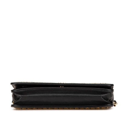 Chanel CC Studded Lambskin Wallet on Chain