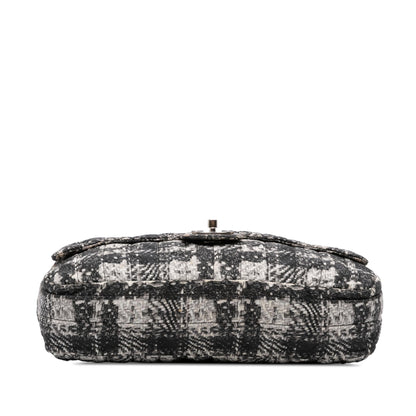 Chanel CC Tweed Print Nylon Single Flap