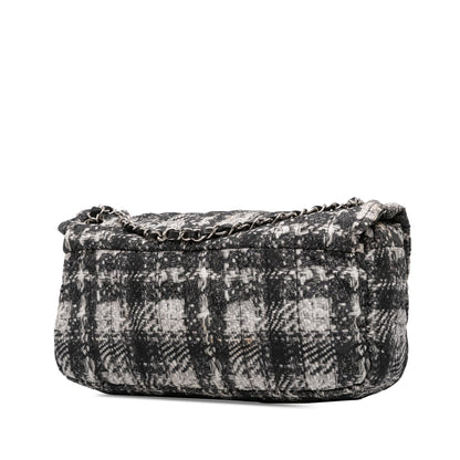 Chanel CC Tweed Print Nylon Single Flap