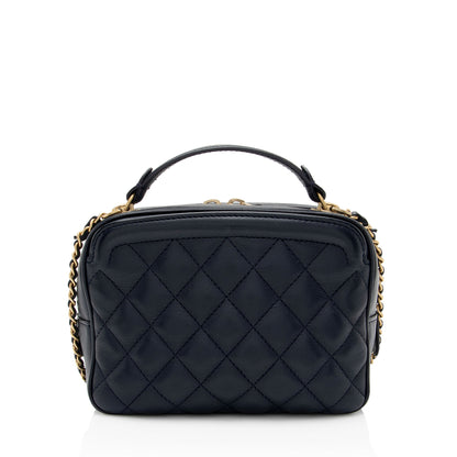 Chanel Calfskin CC Small Vanity Case (SHF-7b563I)