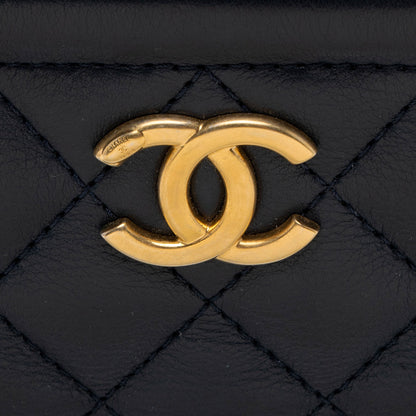 Chanel Calfskin CC Small Vanity Case (SHF-7b563I)