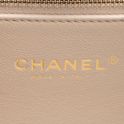 Chanel Calfskin Coco Luxe Large Shopping Tote