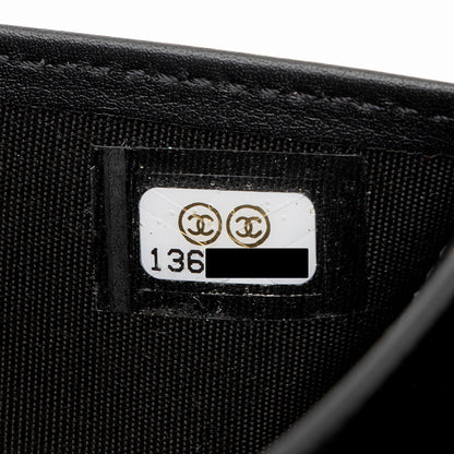 Chanel Calfskin Diamond Wild Stitch French Purse Wallet (SHF-snVzTa)