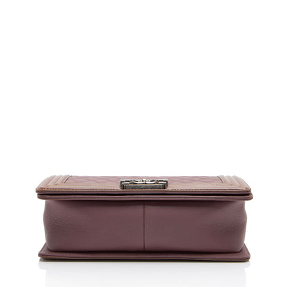 Chanel Calfskin Patent Old Medium Boy Bag