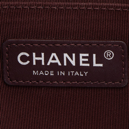 Chanel Calfskin Patent Old Medium Boy Bag