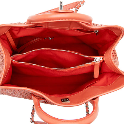 Chanel Perforated Calfskin Up In The Air Large Tote (SHF-16213)