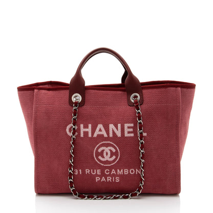 Chanel Canvas Deauville Medium Tote