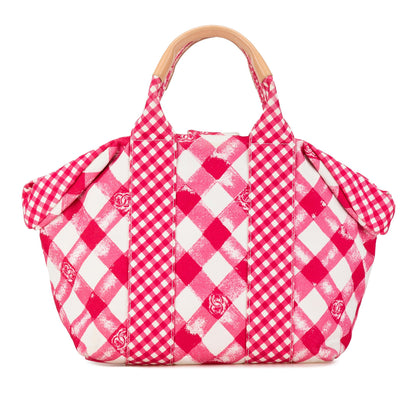 Chanel Canvas Gingham Handbag