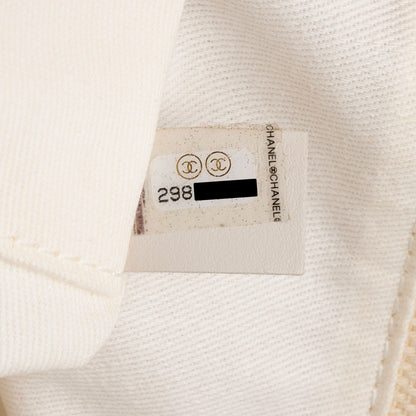 Chanel Canvas Pearl Deauville Medium Tote (SHF-Hmgrlc)