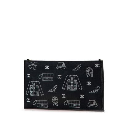 Chanel Canvas Symbols Chain Pochette