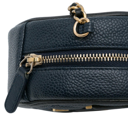 Chanel Caviar CC Filigree Round Crossbody Bag (SHG-f1Lbtg)