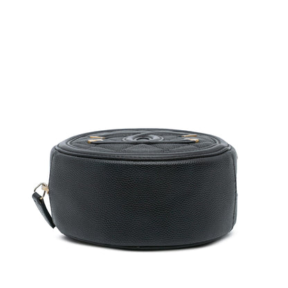 Chanel Caviar CC Filigree Round Crossbody