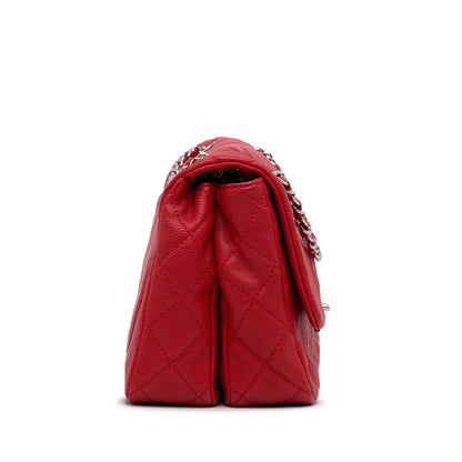 Chanel Caviar Double Compartment CC Chain Flap (SHG-BhsLJG)