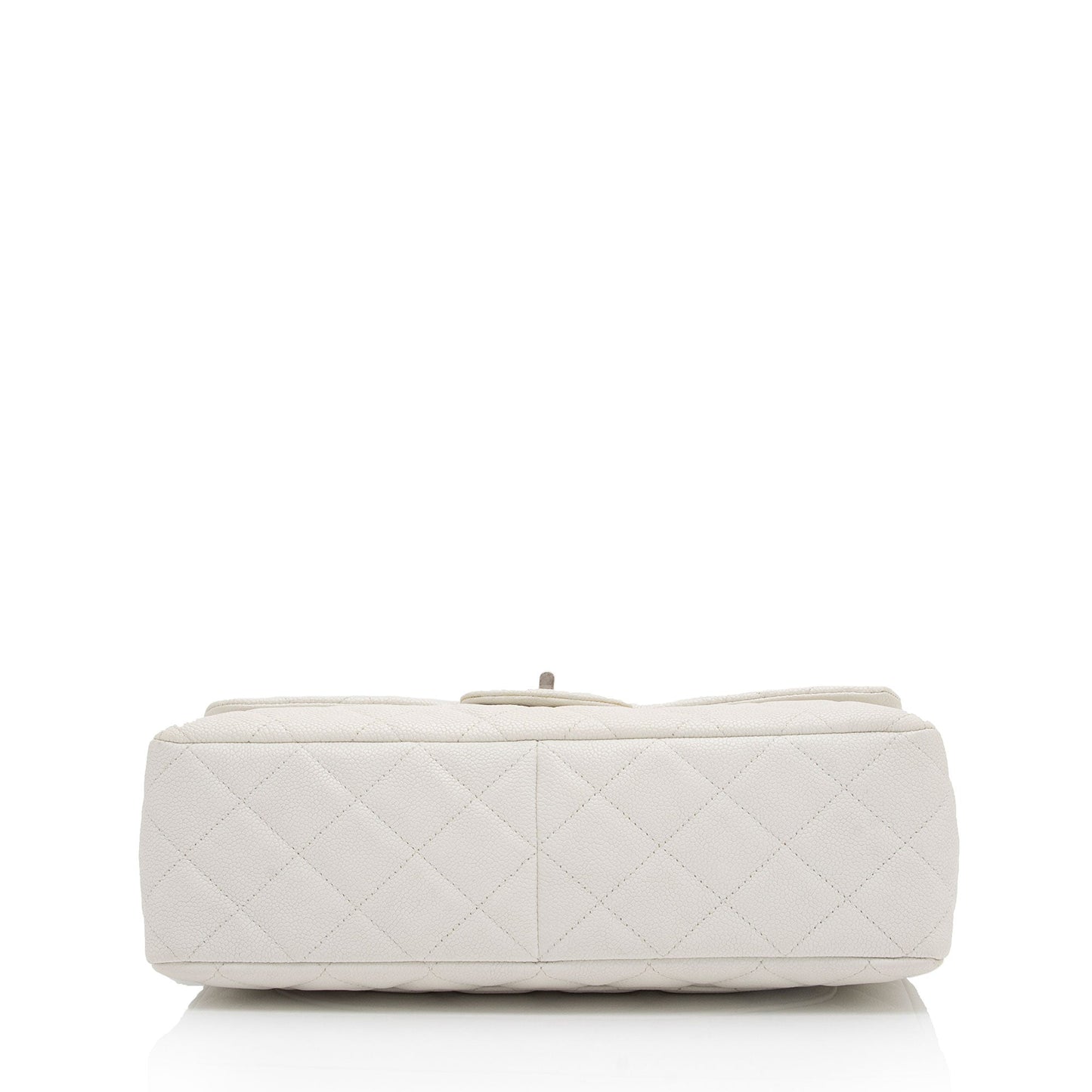 Chanel Caviar Leather Bijoux Chain Jumbo Single Flap Bag