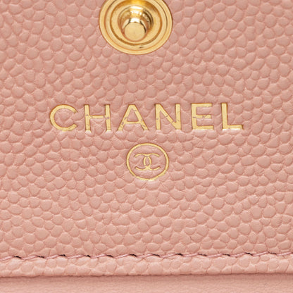 Chanel Caviar Leather Boy Compact Wallet