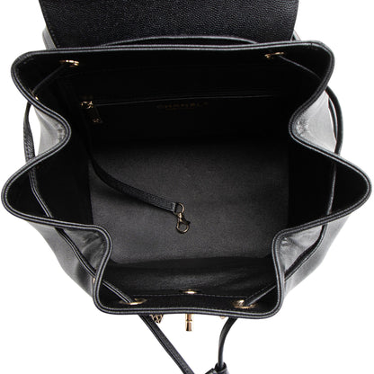 Chanel Caviar Leather Business Affinity Backpack (SHF-oTQxcP)