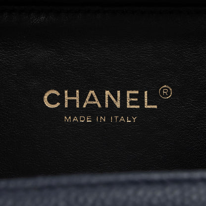 Chanel Caviar Leather CC Filigree Small Vanity Case (SHF-v02lq3)