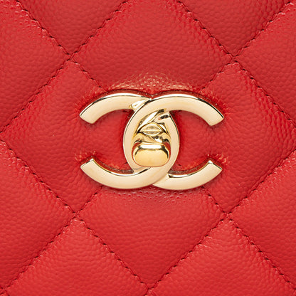 Chanel Caviar Leather CC Large Shopping Tote