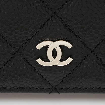 Chanel Caviar Leather CC Yen Wallet