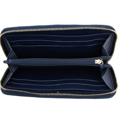 Chanel Caviar Leather CC Zip Around Wallet (SHF-dr4Upy)