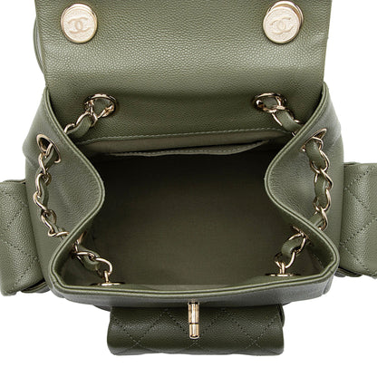 Chanel Caviar Leather Cargo Duma Small Backpack
