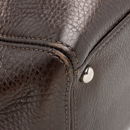 Chanel Metallic Leather Cerf Classic Executive Small Tote (SHF-15194)