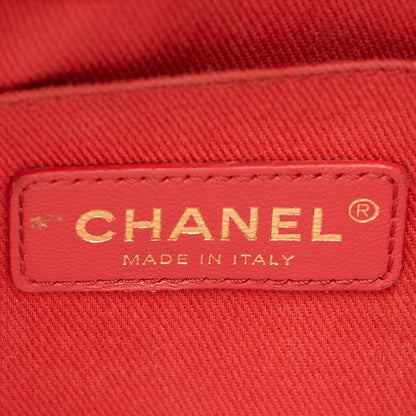 Chanel Caviar Leather Chain Flap Bag (SHF-jkLsG8)
