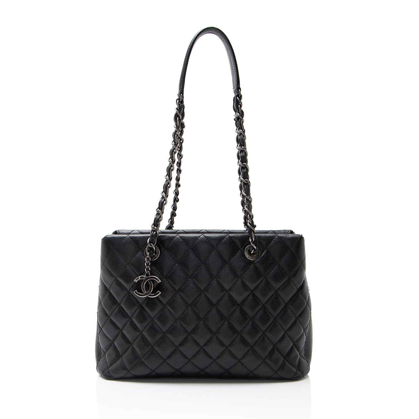 Chanel Caviar Leather City Small Shopping Tote