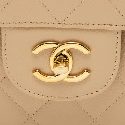 Chanel Caviar Leather Classic Jumbo Double Flap Bag