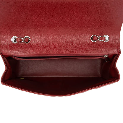 Chanel Caviar Leather Classic Jumbo Single Flap Bag (SHF-xdYaEs)