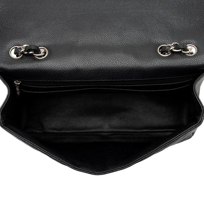 Chanel Caviar Leather Classic Jumbo Single Flap Bag (SHF-LHfnsx)