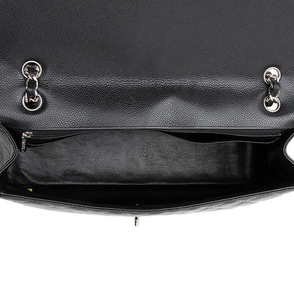 Chanel Caviar Leather Classic Maxi Single Flap Bag (SHF-19384)