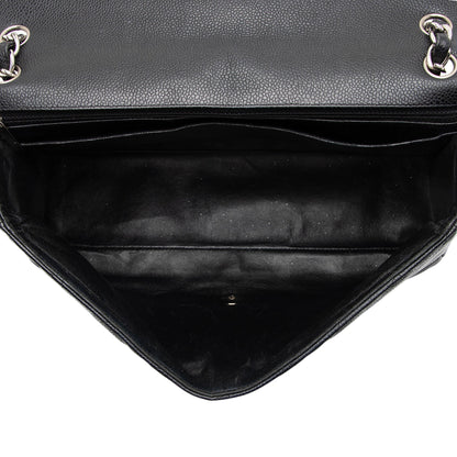 Chanel Caviar Leather Classic Maxi Single Flap Bag (SHF-tdUQSa)