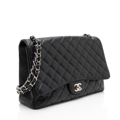 Chanel Caviar Leather Classic Maxi Single Flap Bag