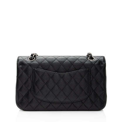 Chanel Caviar Leather Classic Medium Double Flap Bag (SHF-9ANmGR)