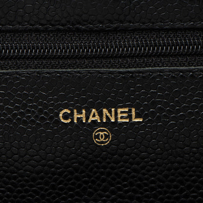 Chanel Caviar Leather Classic Wallet on Chain - FINAL SALE