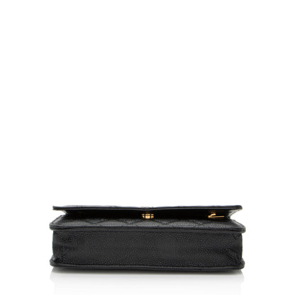 Chanel Caviar Leather Classic Wallet on Chain (SHF-MzxmjN)