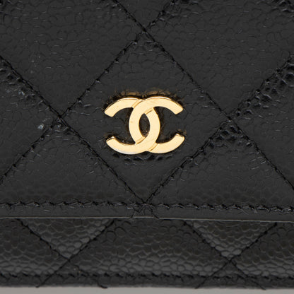 Chanel Caviar Leather Classic Wallet on Chain (SHF-MzxmjN)
