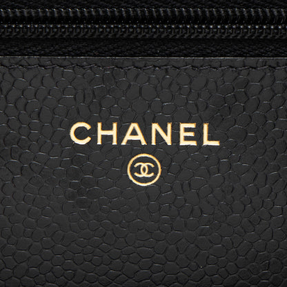 Chanel Caviar Leather Classic Wallet on Chain (SHF-MzxmjN)