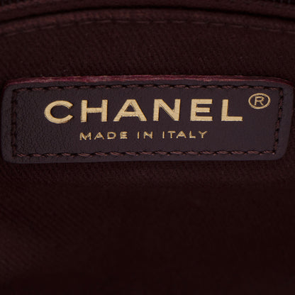Chanel Caviar Leather Coco Top Handle Medium Flap Bag