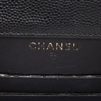 Chanel Caviar Leather Golden Class Phone Holder Crossbody (SHF-d2hiJL)