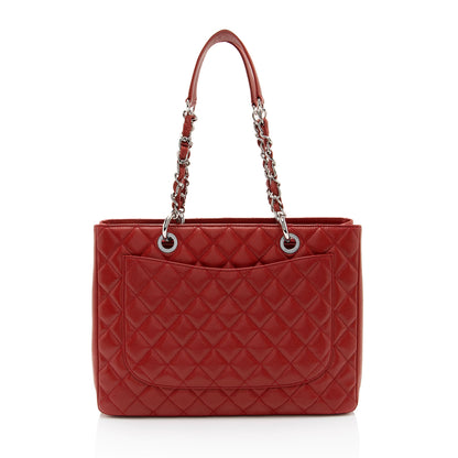 Chanel Caviar Leather Grand Shopping Tote (SHF-pUyEza)