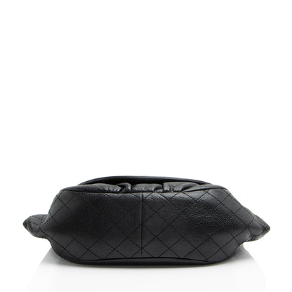 Chanel Caviar Leather Half Moon Shoulder Bag