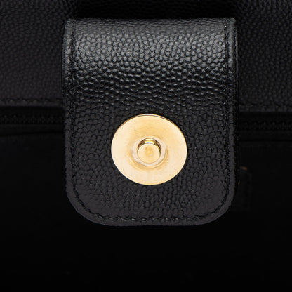 Chanel Caviar Leather In Out Flap Shopping Tote