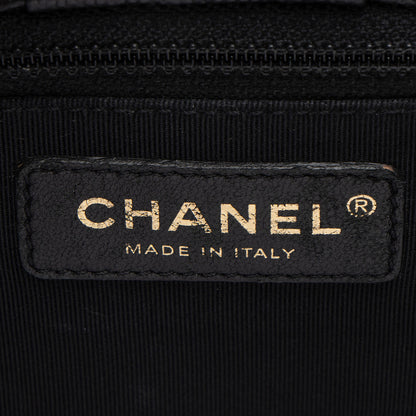 Chanel Caviar Leather In Out Flap Shopping Tote