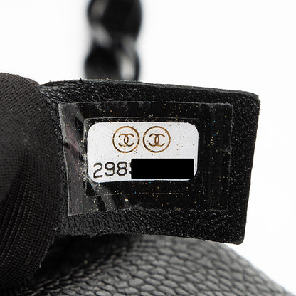 Chanel Caviar Leather Incognito Square Mini Flap Bag