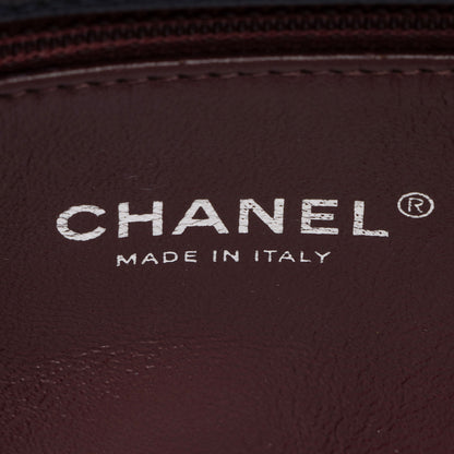 Chanel Caviar Leather Lizard Coco Small Top Handle