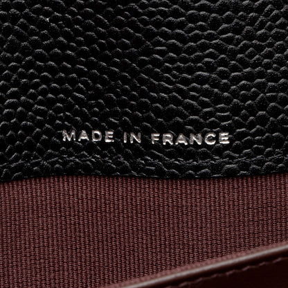 Chanel Caviar Leather Long Wallet